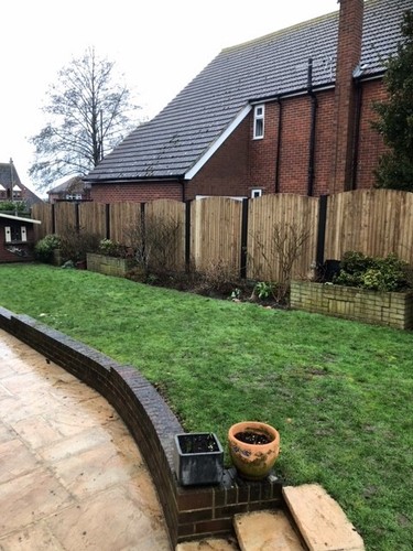Slotted concrete fence - slotted,