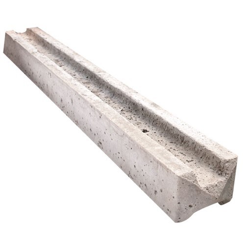 8ft slotted concrete fence - concrete,