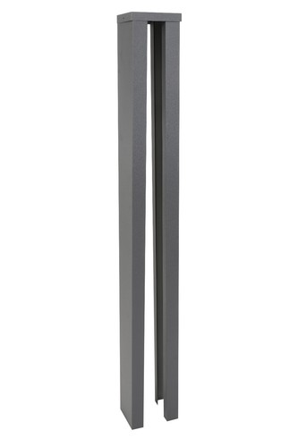 Shaped slotted fence post - h-shaped,