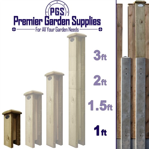 1ft timber concrete garden - 1ft,
